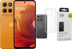 Smartfon Motorola Moto G15 8/128GB Pomarańczowy (PB6E0015PL) + Etui Clear Case. Brązowe smartfony Motorola. Za 472.00 zł.