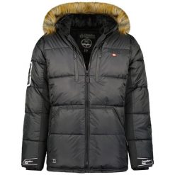 Parka Canadian Peak Danoneak 002. Czarne parki męskie Canadian Peak, na zimę, m, bez wzorów, bez kołnierzyka, bez kaptura. W wyprzedaży za 407.00 zł.