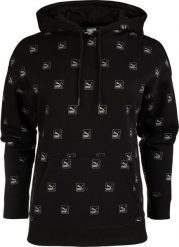 Puma Bluza damska Puma Brand Love AOP Hoodie FL czarna 535706 01 M. Czarne bluzy damskie Puma, m, bez wzorów, bez ramiączek, bez kaptura. Za 199.81 zł.