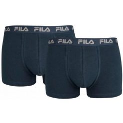 Bokserki Fila dla Mężczyzn - Zestaw 2 w Granatowym XL. Niebieskie bokserki męskie Fila, bez wzorów, z bawełny. Za 154.99 zł.