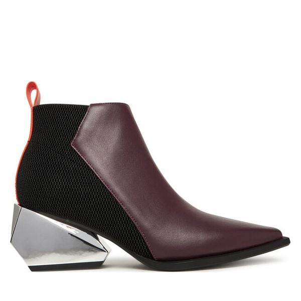 Botki United Nude. Czerwone botki damskie United Nude, bez wzorów, bez obcasa, na słupku, bez zapięcia. Za 1,529.00 zł.