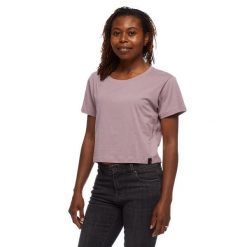 Koszulka turystyczna damska Black Diamond Pivot T-shirt. Czerwone bluzki damskie Black Diamond, xl, bez wzorów, sportowe, bez kołnierzyka, bez ramiączek. Za 190.50 zł.