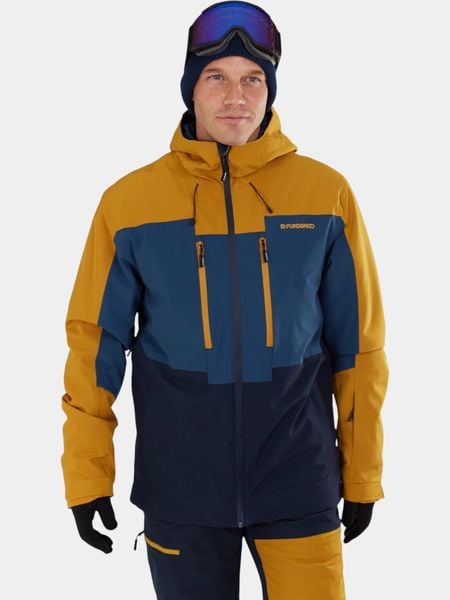 Kurtka Narciarska Męska Fundango Nelson. Czerwone kurtki sportowe męskie FUNDANGO, na zimę, m, bez wzorów, z materiału, bez kaptura, narciarskie. Za 599.00 zł.