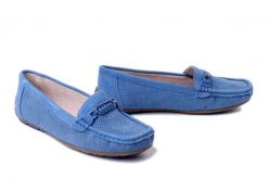 ARTIKER RELAKS 56C1071 niebieski, półbuty damskie. Niebieskie balerinki damskie Artiker Relaks, bez wzorów, ze skóry, bez obcasa, bez zapięcia. Za 118.92 zł.
