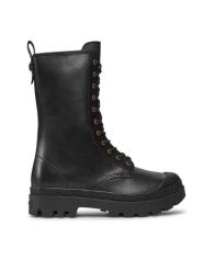 Coach Trzewiki Tasha Leather Boot CN100 Czarny. Czarne botki damskie Coach, bez wzorów, ze skóry, bez obcasa, na słupku, bez zapięcia. Za 1,069.00 zł.