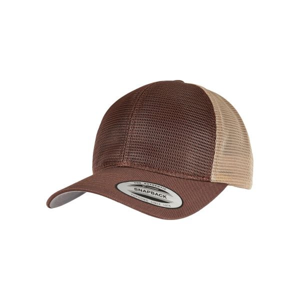 Czapka Flexfit omnimesh 2-tone. Brązowe czapki damskie FLEXFIT, bez wzorów, z bawełny, eleganckie. Za 112.50 zł.