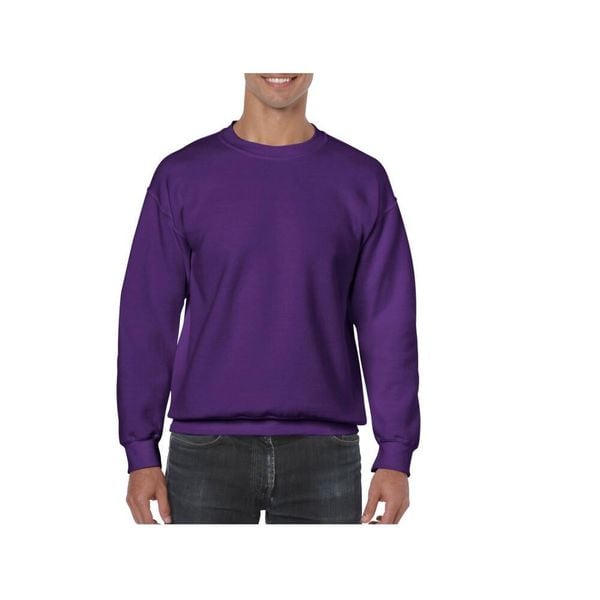 Bluza Gildan. Fioletowe bluzy damskie GILDAN, l, bez wzorów, z materiału, klasyczne, bez ramiączek, bez kaptura. Za 70.70 zł.