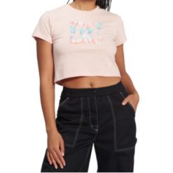 Koszulka turystyczna damska DC Shoes Cropped. Brązowe koszulki sportowe damskie DC Shoes, l, bez wzorów, z bawełny, bez ramiączek. Za 60.00 zł.