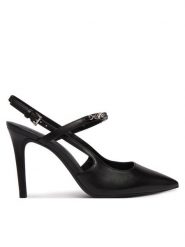 MICHAEL Michael Kors Szpilki Dina 40R6DIHP1L Czarny. Czarne szpilki damskie MICHAEL Michael Kors, bez wzorów, ze skóry, bez obcasa, na szpilce, bez zapięcia. Za 769.99 zł.