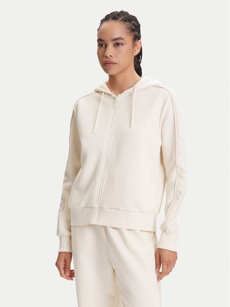 Guess Bluza V5YQ00 KB3P2 Écru Regular Fit. Białe bluzy damskie Guess, m, z aplikacjami, z bawełny, bez ramiączek, bez kaptura. Za 227.99 zł.
