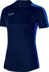 Nike Koszulka damska Nike Dri-Fit Academy 23 Polo granatowa DR1348 451 M. Bluzki damskie Nike, m, bez wzorów, bez kołnierzyka, bez ramiączek. Za 182.81 zł.