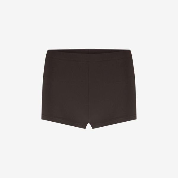 Damskie premium hotpants do pływania, surfingu & wiosłowania - Brązowe. Brązowe bikini WALLIEN, bez wzorów, z tkaniny. W wyprzedaży za 146.30 zł.