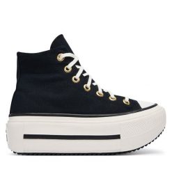 Trampki Converse. Czarne trampki i tenisówki damskie Converse, bez wzorów, bez zapięcia. Za 449.99 zł.