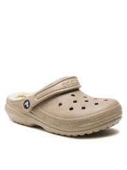 Crocs Klapki Crocs Classic Lined Clog 203591 Beżowy. Brązowe klapki męskie Crocs, bez wzorów, z tworzywa sztucznego, bez zapięcia. Za 219.99 zł.