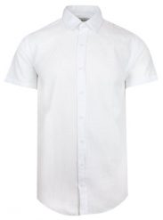 Letnia, Weekendowa Koszula Bawełniana - Pako Jeans - Biala. Białe koszule męskie Pako Jeans, na lato, xl, bez wzorów, z bawełny, casualowe, bez kołnierzyka, bez ramiączek. Za 169.00 zł.