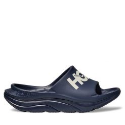 Klapki Hoka. Niebieskie buty sportowe męskie HOKA, bez wzorów, bez zapięcia. Za 159.99 zł.