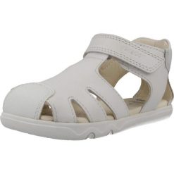 Sandały GEOX B SANDAL STEPPIEUP Biały. Białe sandały męskie Geox, bez wzorów, ze skóry, sportowe, bez zapięcia. Za 207.99 zł.
