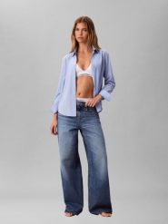 Calvin Klein Jeans Dżinsy typu boyfriend Kobiety Bawełna niebieski, 28-30. Niebieskie jeansy damskie Calvin Klein Jeans, bez wzorów, z bawełny. Za 329.95 zł.