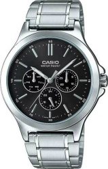 ZEGAREK MĘSKI CASIO MTP-V300D-1A + BOX. Zegarki męskie Casio, bez wzorów. Za 248.30 zł.