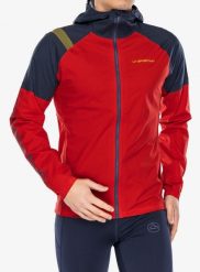Kurtka do biegania męska La Sportiva Pocketshell Jacket. Czerwone kurtki męskie La Sportiva, l, bez wzorów, bez kaptura, do biegania. Za 788.75 zł.