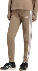 Adidas Spodnie damskie Essentials 3-Stripes Fleece Slim beżowe KF8317 L. Brązowe spodnie dresowe damskie Adidas, bez wzorów, sportowe. Za 236.51 zł.