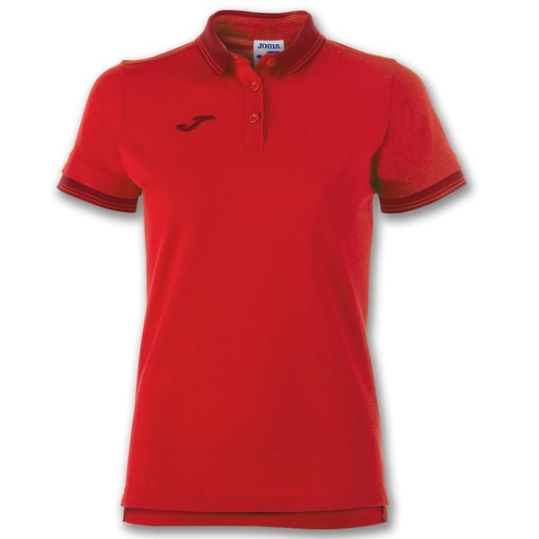 Koszulka polo do tenisa damska Joma Bali II. Czerwone bluzki damskie Joma, xs, bez wzorów, sportowe, bez kołnierzyka, bez ramiączek. Za 163.20 zł.