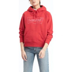Levi's Bluza Czerwony. Czerwone bluzy damskie Levi's®, s, bez wzorów, z bawełny, bez ramiączek, bez kaptura. Za 326.95 zł.