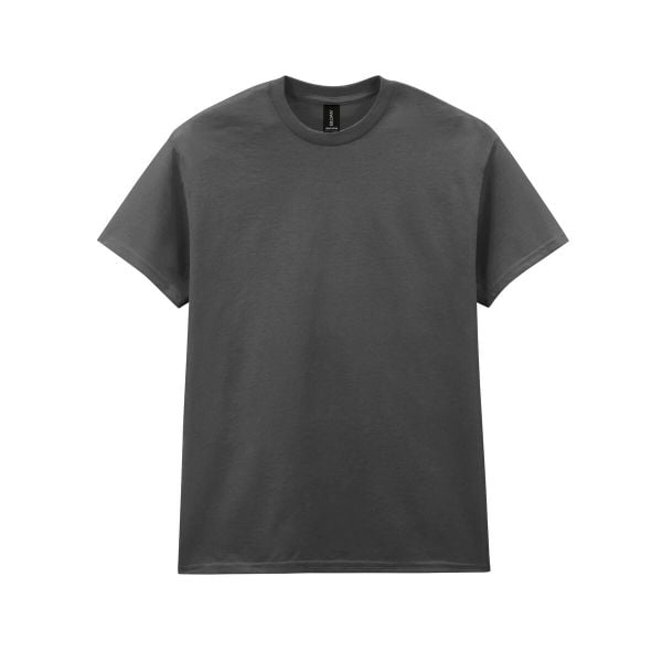 Ciężka Bawełniana Koszulka Unisex Dla Dorosłych. Brązowe bluzki damskie GILDAN, xl, bez wzorów, z bawełny, sportowe, bez kołnierzyka, bez ramiączek. Za 54.99 zł.