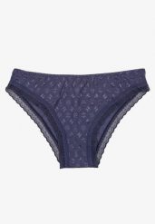Granatowe Majtki Typu Figi z Koronką Arvisis. Niebieskie majtki damskie Born2be, z jeansu. Za 4.99 zł.
