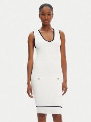 Marciano Guess Sukienka codzienna 5RGK99 5640Z Écru Regular Fit. Sukienki damskie Marciano Guess, na co dzień, z aplikacjami, z wiskozy, bez kołnierzyka, bez ramiączek, proste. Za 369.99 zł.