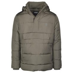 Urban classic pull over parka. Zielone parki męskie Urban Classics, na zimę, m, bez wzorów, bez kołnierzyka, bez kaptura. Za 310.50 zł.