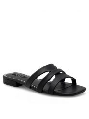 Nine West Klapki 123AL1207-1 Czarny. Czarne klapki damskie Nine West, bez wzorów, z syntetyku, bez obcasa, bez zapięcia. Za 179.99 zł.