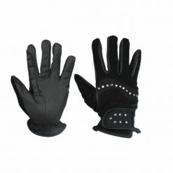 Rękawice Red Horse Bling. Czarne rękawiczki damskie RED HORSE, bez wzorów. Za 133.00 zł.