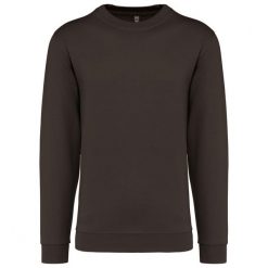 Bluza z okrągłym dekoltem Kariban. Brązowe bluzy damskie KARIBAN, m, bez wzorów, z bawełny, bez ramiączek, bez kaptura. Za 104.50 zł.