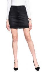 SPÓDNICA JEANSOWA LEE TAILORED A LINE SKIRT BLACK TYRO L38BCPJW 112108136. Czarne spódnice damskie Lee, na co dzień, l, bez wzorów, z bawełny, eleganckie, z standardowym stanem, mini, dopasowane. W wyprzedaży za 74.99 zł.