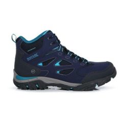 Buty trekkingowe damskie Holcombe IEP Mid Regatta. Niebieskie obuwie trekkingowe damskie Regatta, z gumy, bez zapięcia. Za 323.90 zł.