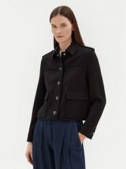 Motivi Kurtka przejściowa Q590Q000718N Czarny Regular Fit. Czarne kurtki damskie Motivi, bez wzorów, z syntetyku, bez kaptura. Za 299.99 zł.