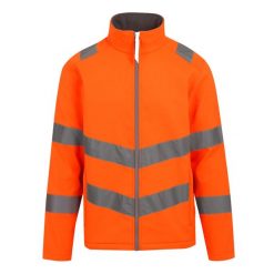 Kurtka Softshellowa Męska 2 Warstwy HiVis. Brązowe kurtki męskie Regatta, m, bez wzorów, sportowe, bez kaptura. Za 154.99 zł.