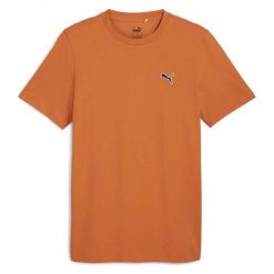 Koszulka sportowa męska Puma Better Essentials Tee. Brązowe koszulki sportowe męskie Puma, m, bez wzorów, z bawełny, bez ramiączek, na jogę i pilates. Za 168.00 zł.