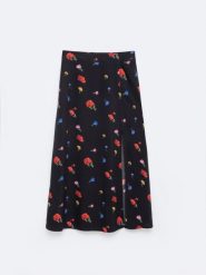 Spódnica damska midi z wiskozy z motywem kwiatowym czarna Brie 906. Czarne spódnice damskie BIG STAR, l, bez wzorów, z tkaniny, midi, dopasowane. Za 179.99 zł.