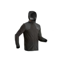 Kurtka polarowa turystyczna SH500 X-Warm męska. Czarne kurtki męskie QUECHUA, l, bez wzorów, z elastanu, bez kaptura. Za 169.99 zł.