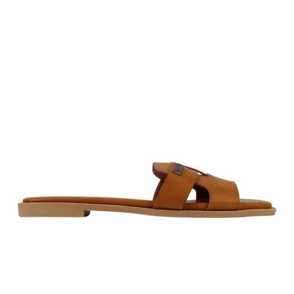Klapki Lee Estill Slider Low 50251024 35A brązowe. Brązowe klapki damskie na lato, bez wzorów, z gumy, casualowe, bez obcasa, bez zapięcia. Za 217.39 zł.