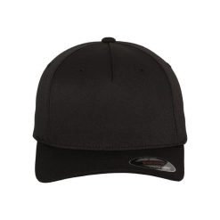 Czapka Flexfit 5 panel. Czarne czapki damskie FLEXFIT, bez wzorów. Za 129.50 zł.