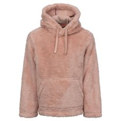 Trespass Temoni — polarowa bluza z kapturem unisex Mid Rose. Czerwone bluzy damskie Trespass, bez wzorów, z polaru, sportowe, bez ramiączek, z kapturem. Za 261.99 zł.