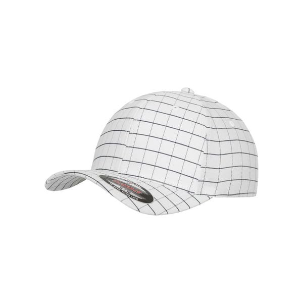 Czapka Flexfit quare. Białe czapki damskie FLEXFIT, bez wzorów, z materiału, eleganckie. Za 120.00 zł.
