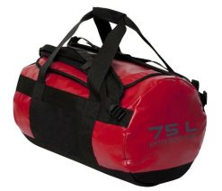 Clique 2-in-1 bag 75L - torba sportowa i plecak w jednym – red. Czerwone plecaki męskie CLIQUE, bez wzorów, z materiału. Za 330.08 zł.