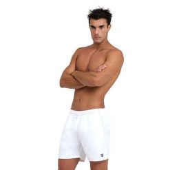 Szorty męskie spodenki kąpielowe sportowe na basen plażę Arena Fundamentals. Białe kąpielówki męskie ARENA, m, bez wzorów. Za 121.98 zł.