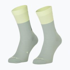 Skarpety SCOTT Block Stripe Crew. Szare skarpetki damskie Scott, bez wzorów, z elastanu. Za 62.99 zł.