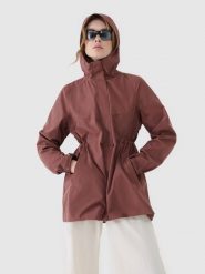 4F Parka przejściowa z membraną 8000 damska - brązowa XS. Brązowe parki damskie 4F, m, bez wzorów, z dzianiny, bez kaptura. W wyprzedaży za 199.99 zł.