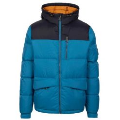 Męska Kurtka Puchowa Erris. Niebieskie kurtki męskie Trespass, m, bez wzorów, z puchu, sportowe, bez kaptura. Za 392.99 zł.